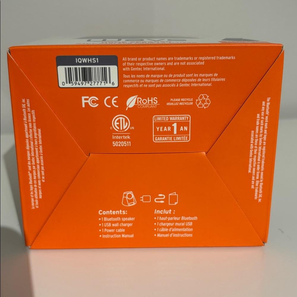 BNIB iQ Wave Bluetooth V5.1 Home Speaker with MagSafe + Qi Wireless Charging - Picture 5 of 6